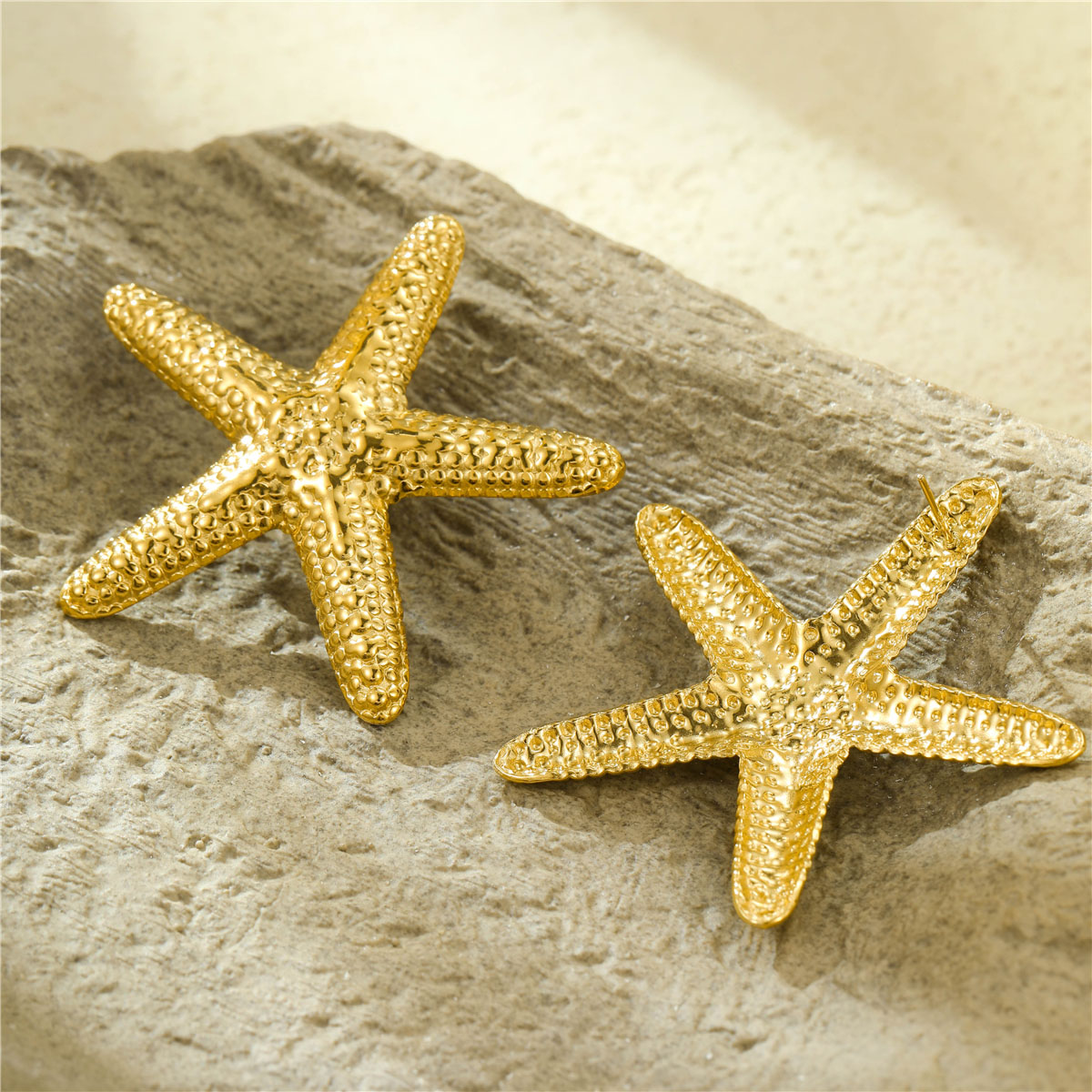 大号金色个性大星星耳环